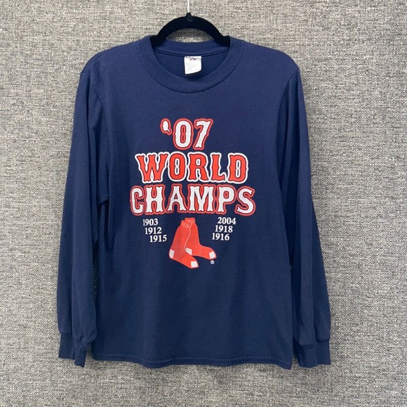 Boston Red Sox Championship‎ Shirt Womens Small MLB Y2k Vintage Shirt - Picture 1 of 7